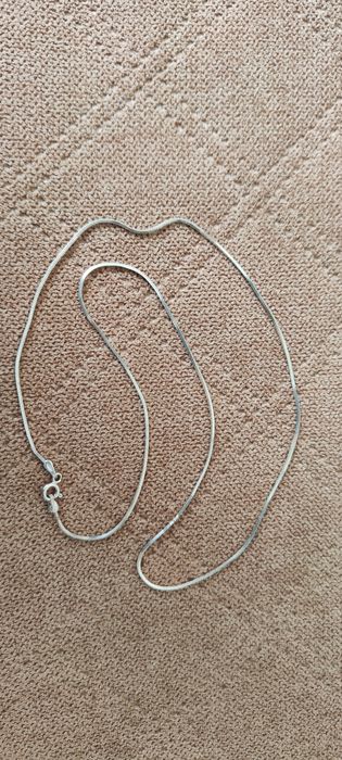 Łańcuszek srebrny żmijka