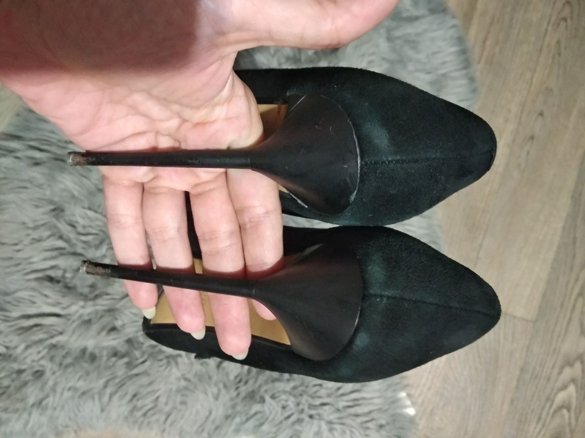 Кожаные туфли, туфли с открытым носком,размер 36