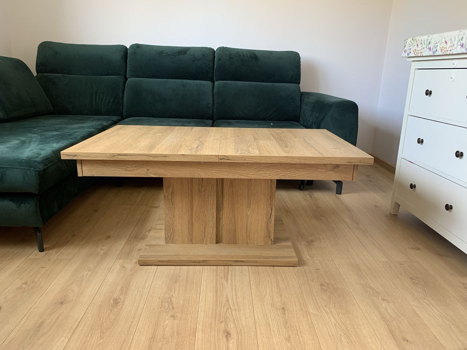 Zestaw mebli salonowych z narożnikiem z funkcją spania