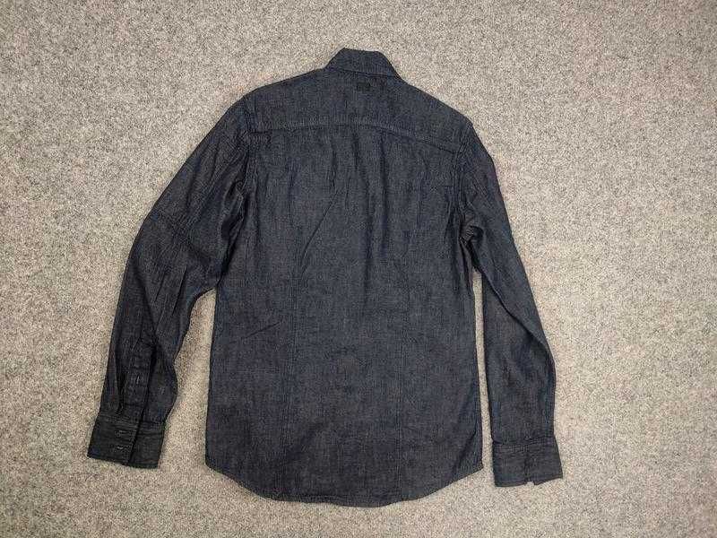 Чоловічий овершот g star raw citishield slim синя сорочка тактична