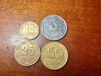 Нобір монет 5, 10,25,50 коп 1992р.в