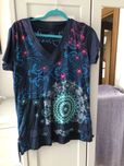 Piękna bluzka tunika Desigual granat L/XL