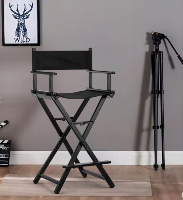 Складний стул для візажиста чорний ( НОВИЙ )