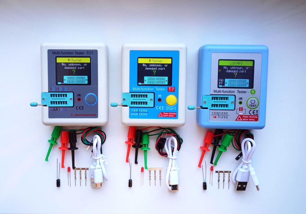 Улучшенные тестеры радиокомпонентов LCR-TC1, LCR-T7, LCR-MF9 ПОДАРОК
