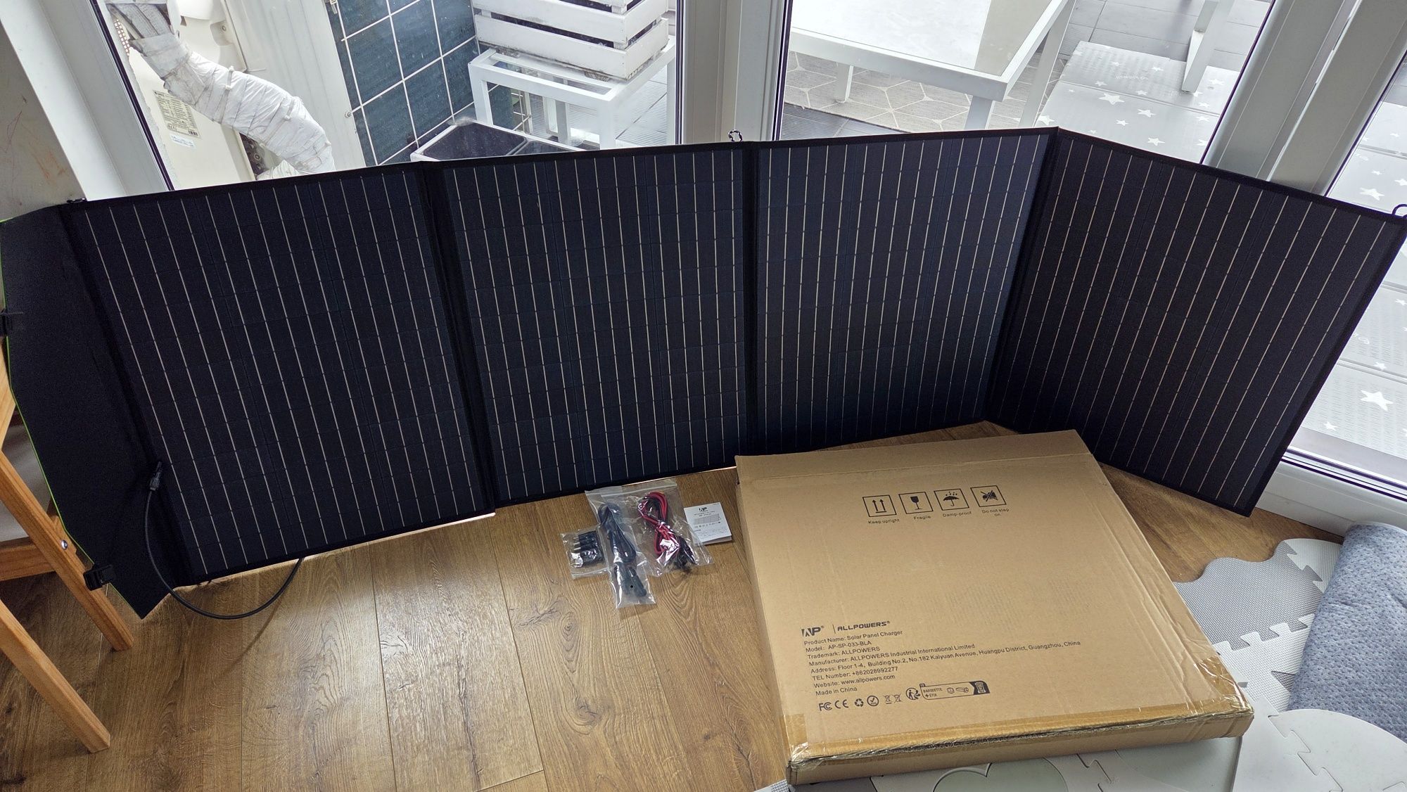 Składany nowy panel solarny Allpowers AP-SP-033-BLA 200 W