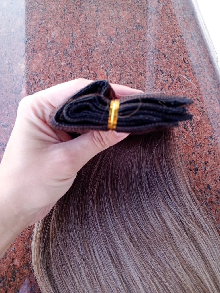 Doczepiane włosy ombre clip-in