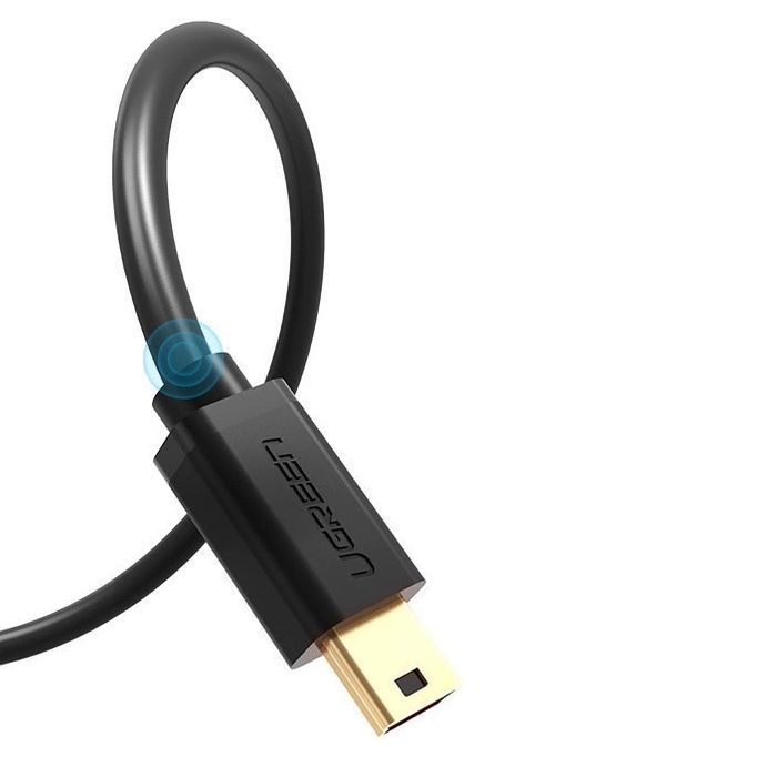Ugreen kabel przewód USB - mini USB 480 Mbps 1,5 m czarny