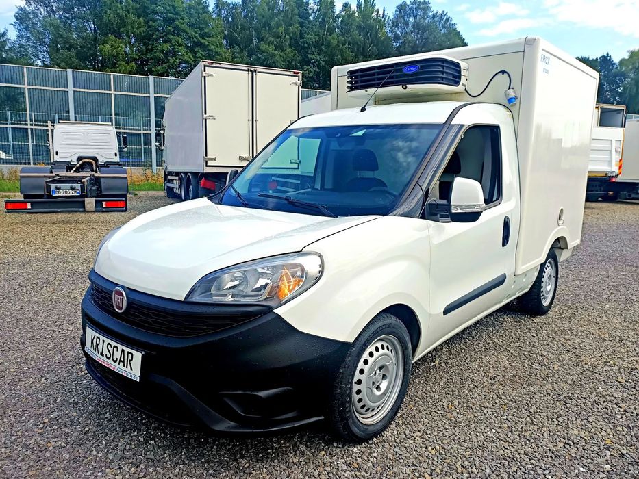 Fiat Doblo Chłodnia Klima 105KM 2 zasilania chłodni  I właściciel FRC ( chłodzi do -20 przy +30) KLIMA , kpl historia km