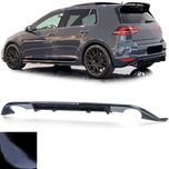 Диффузор на Volkswagen Golf 7 накладка на задний бампер гольф 7