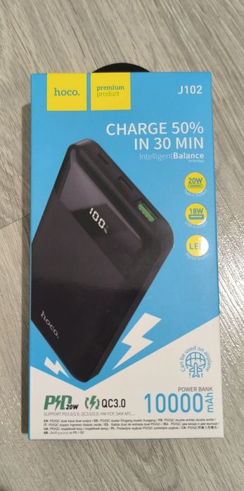 Power Bank Hoco J102 10000 mAh PD20W+QC3.0 Портативний Акумулятор Пове