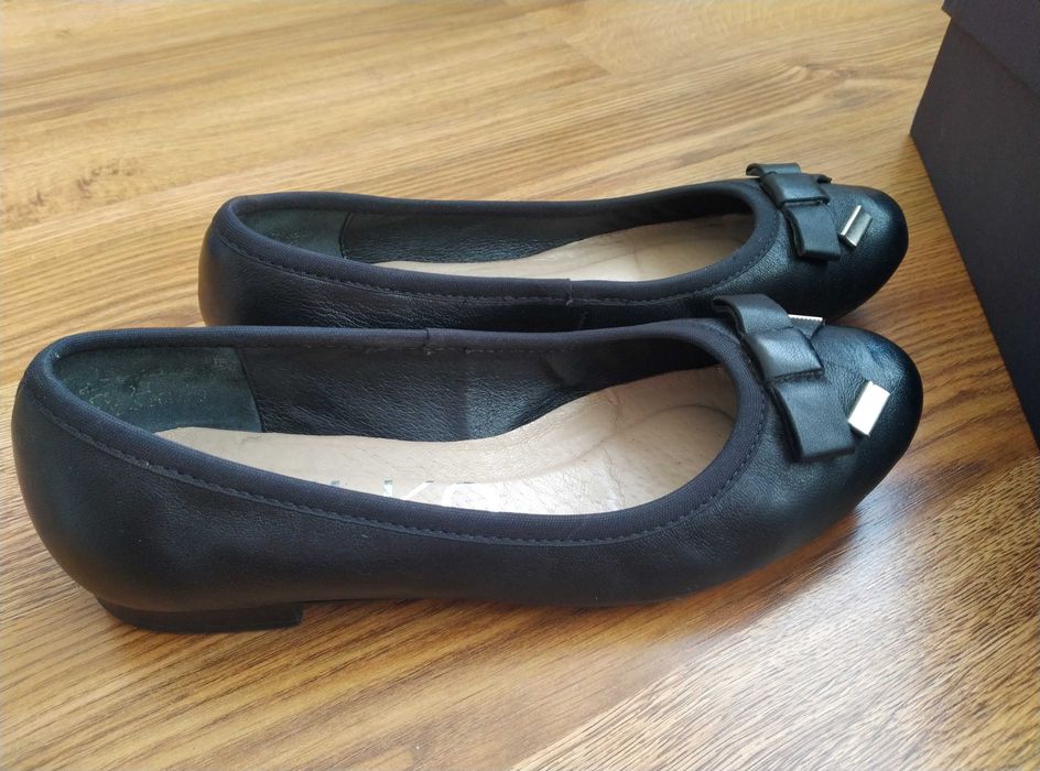 Baleriny Ryłko r.36 czarne skórzane