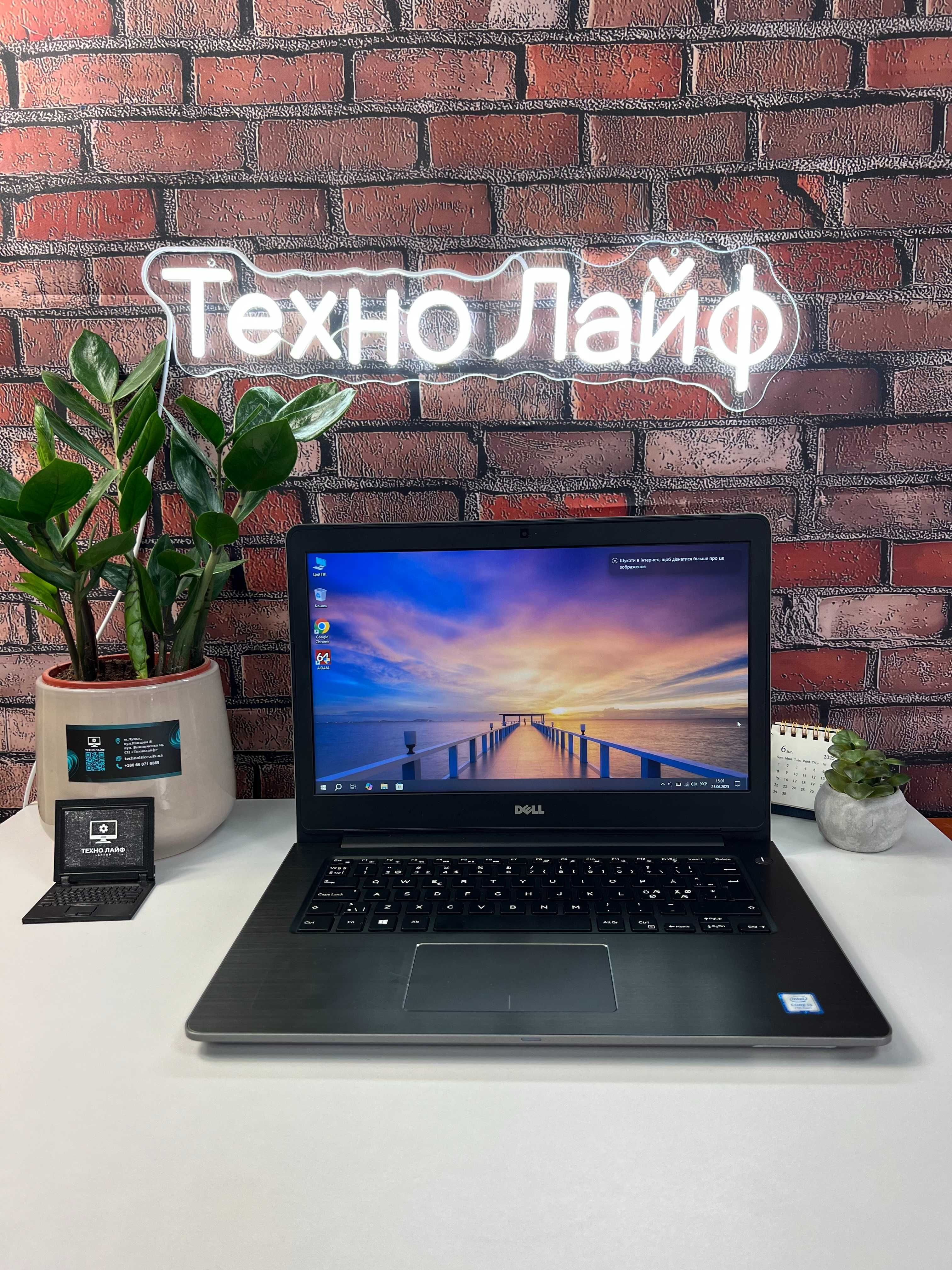 Ноутбук Dell Vostro 5468·i3-7100U·8GB+SSD 256 GB·14"HD·Гарантія 9 міс