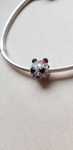charms zawieszka srebro 925 panda cyrkonie