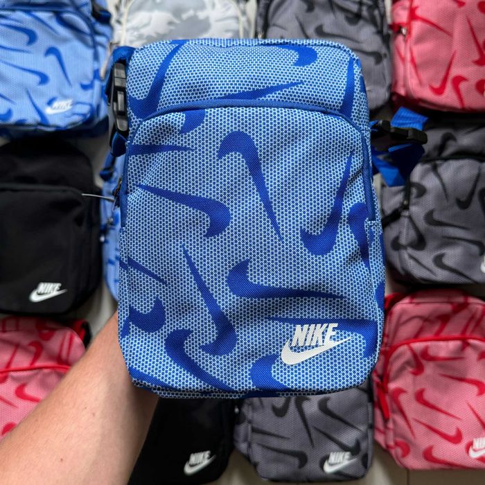 Сумка через плече Nike Heritage(Чорний,Сірий,Білий,Синій,Червоний).