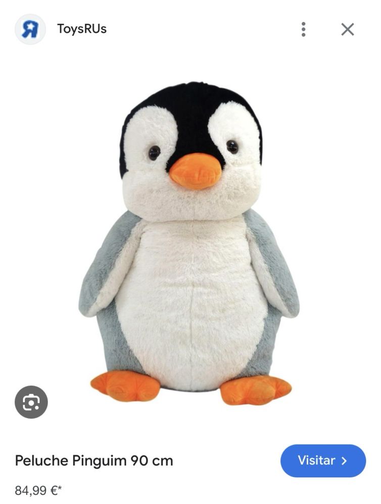 peluche pinguim bom estado