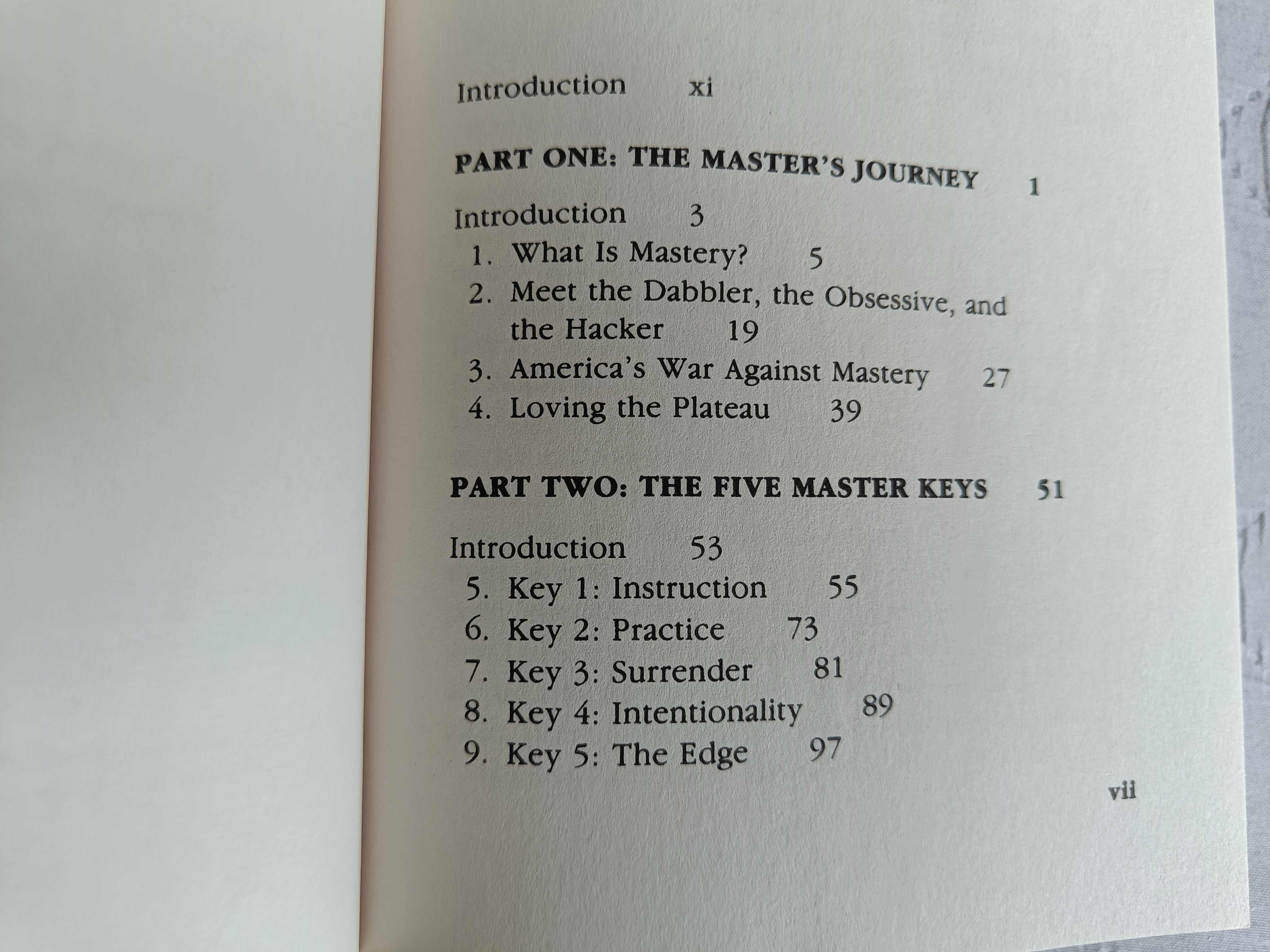 George Leonard, Mastery. The Keys to Success and Long-Term Fulfillment