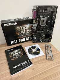 Материнская плата ASRock H81 PRO BTC s1150 DDR3 Mining