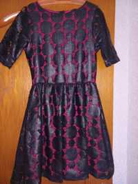 Плаття сукня ASOS під шкіру з червоним підкладом