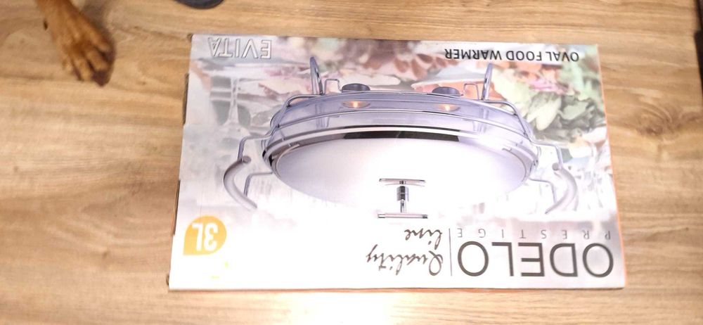 Owalne naczynie szklane z podgrzewaczem 3L EVITA ODELO