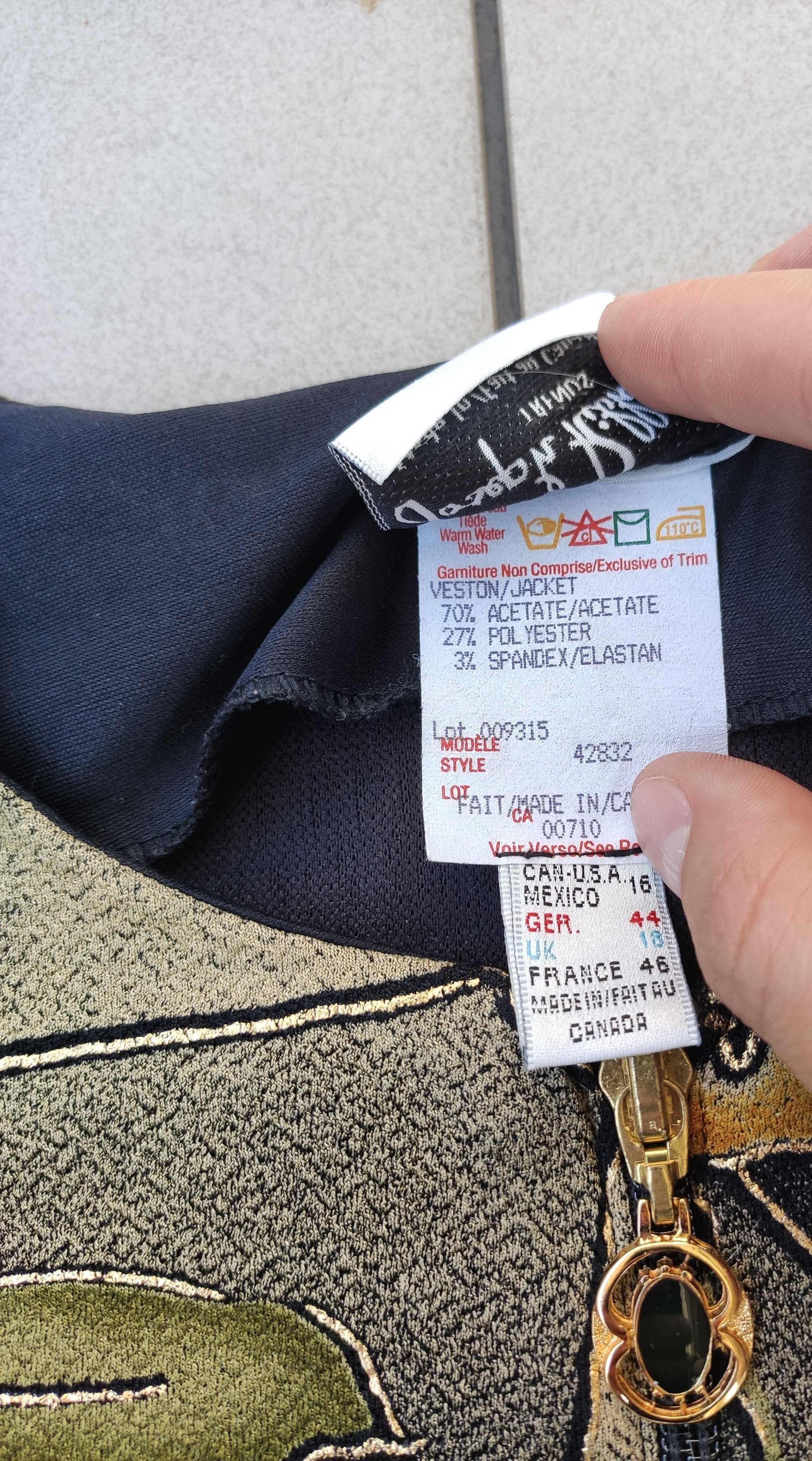 Żakiet damski Joseph Ribkoff vintage elegancki kurtka r. L