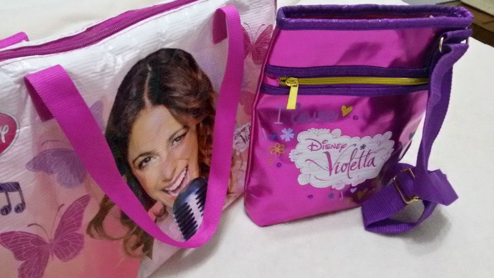 conjunto de saco e mala - Violeta