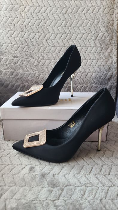 Buty szpilki czółenka czarne