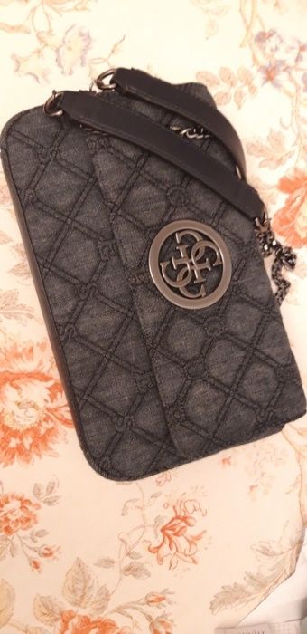 Guess torebka listonoszka jeansowa denim Open road jeans crossbody