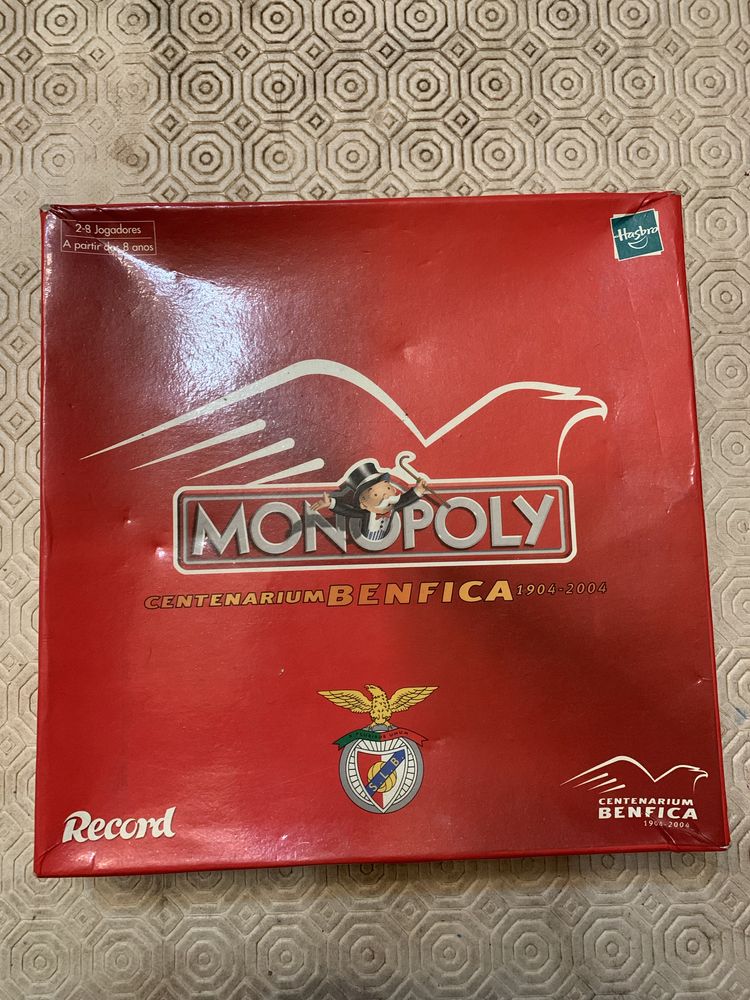 Monopoly SLBenfica 1904 a 2004 ORIGINAL Hasbro usado