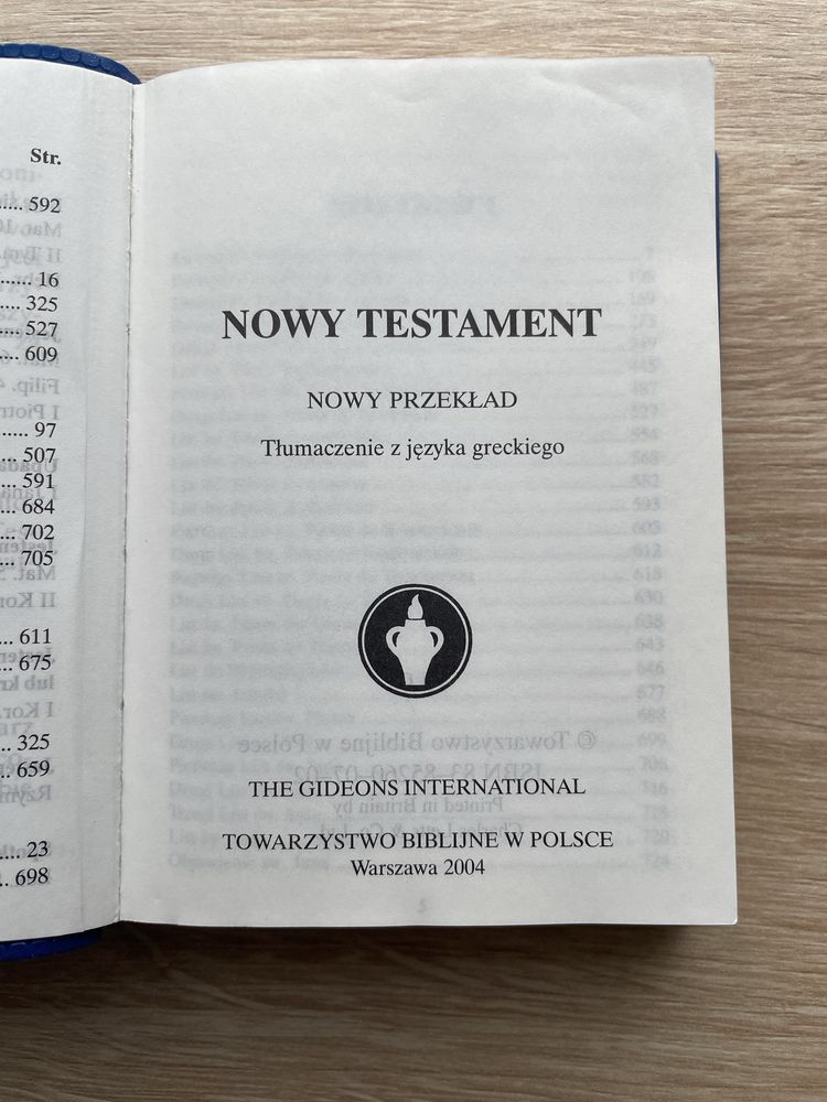 Nowy testament wersja mini