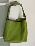 Jil Sander piekna limonkowa torebka nowa, modny design
