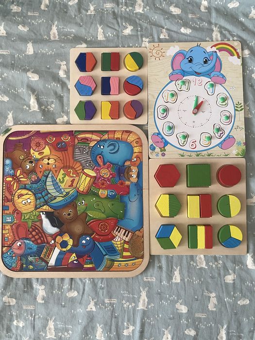 Розвиваючий набір пірамідка пазли