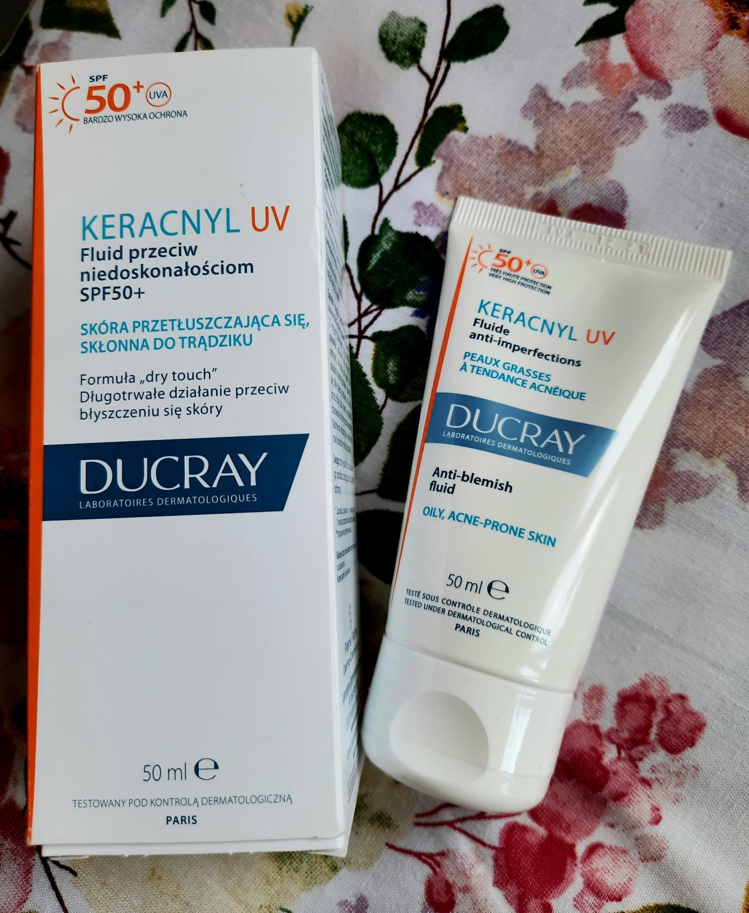 Ducray Kerancyl UV fluid przeciw niedoskonałościom SPF 50+