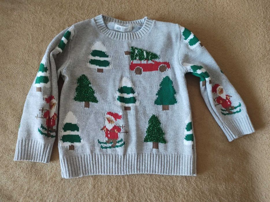 Sweter H&M świąteczny chłopięcy