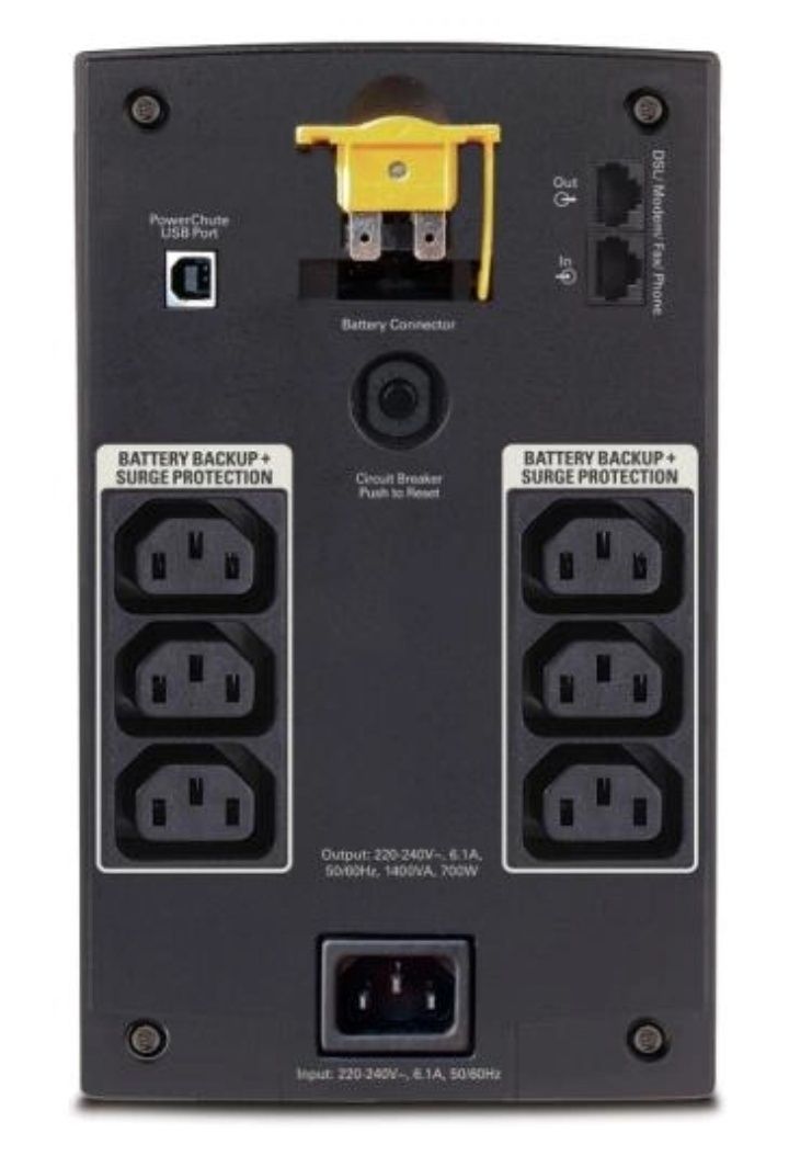 APC Back-UPS 1400VA (BX1400UI) Безперебійник живлення, юпс