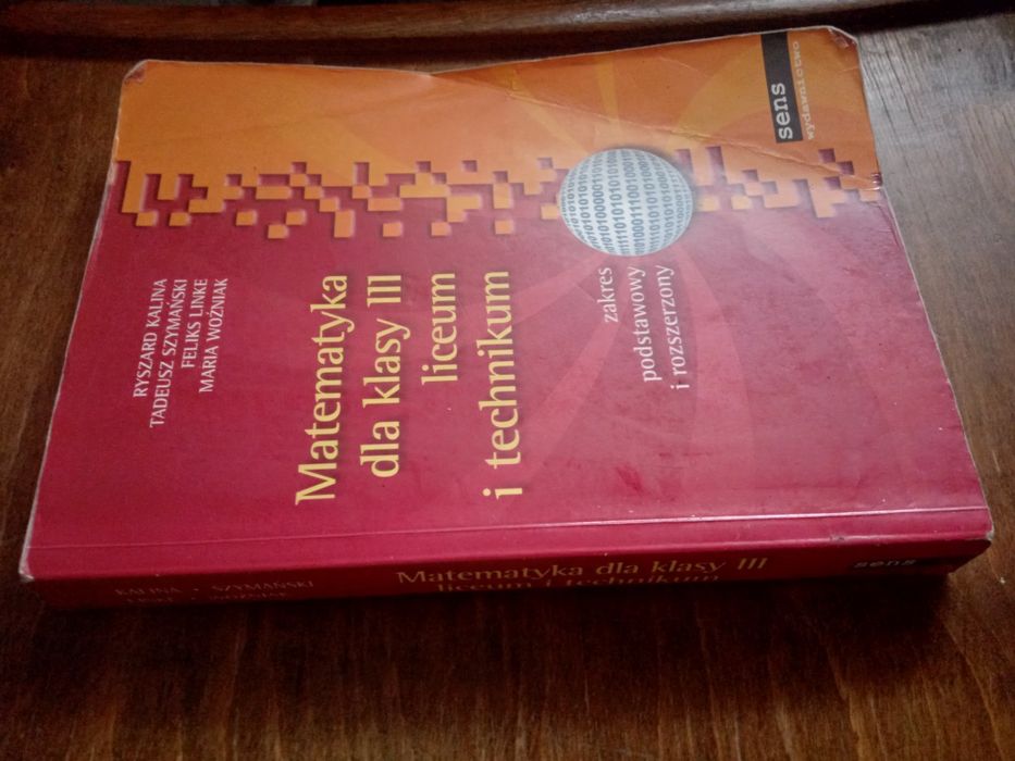 Ryszard Kalina Matematyka dla klasy III liceum i technikum