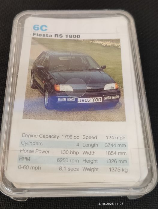 Karty z modelami Forda 30 sztuk + pudełko