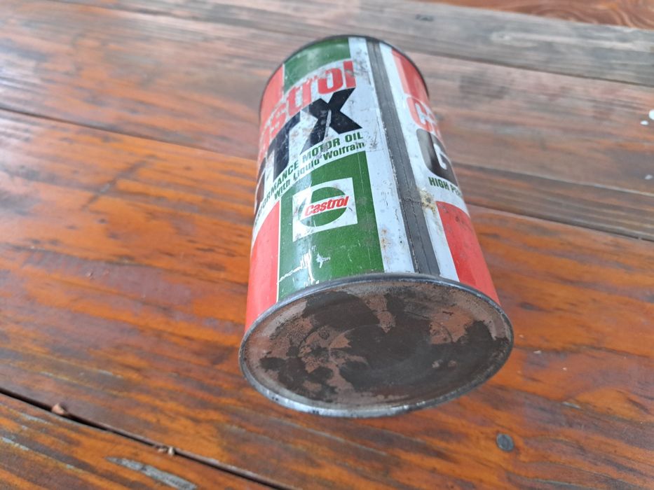 Stara zabytkowa puszka pojemnik castrol gtx 1l