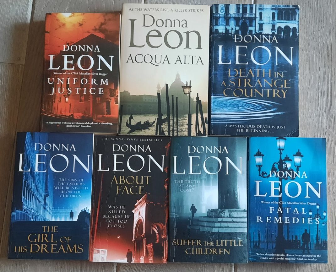 Donna Leon  zestaw 7. książek po angielsku