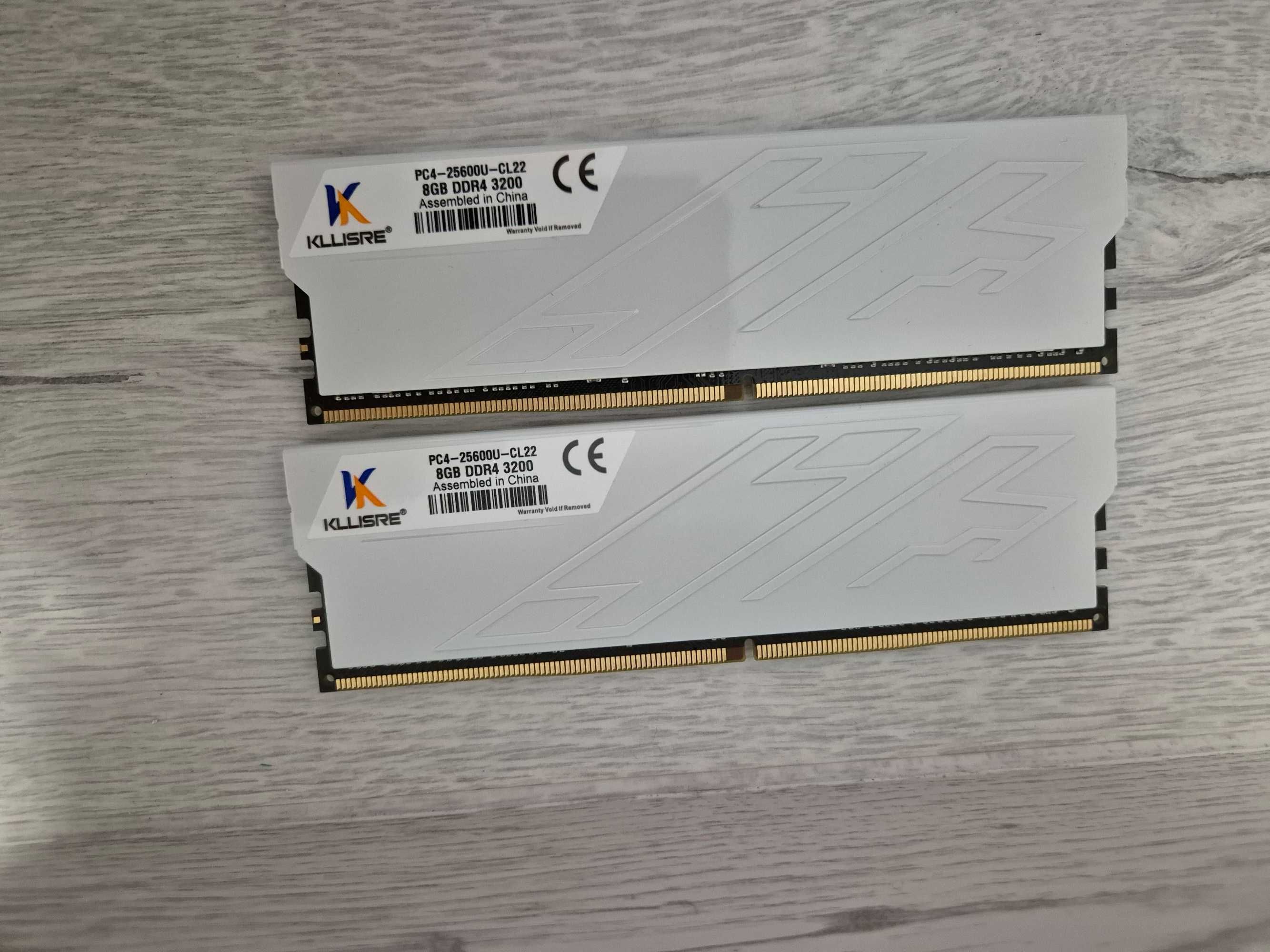 пам'ять DDR4 16GB Kit (2x8) KLLISRE 3200MHz. Оригінал для Intel i AMD