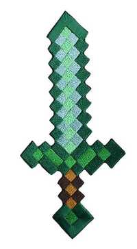 Minecraft miecz haftowany 15cm