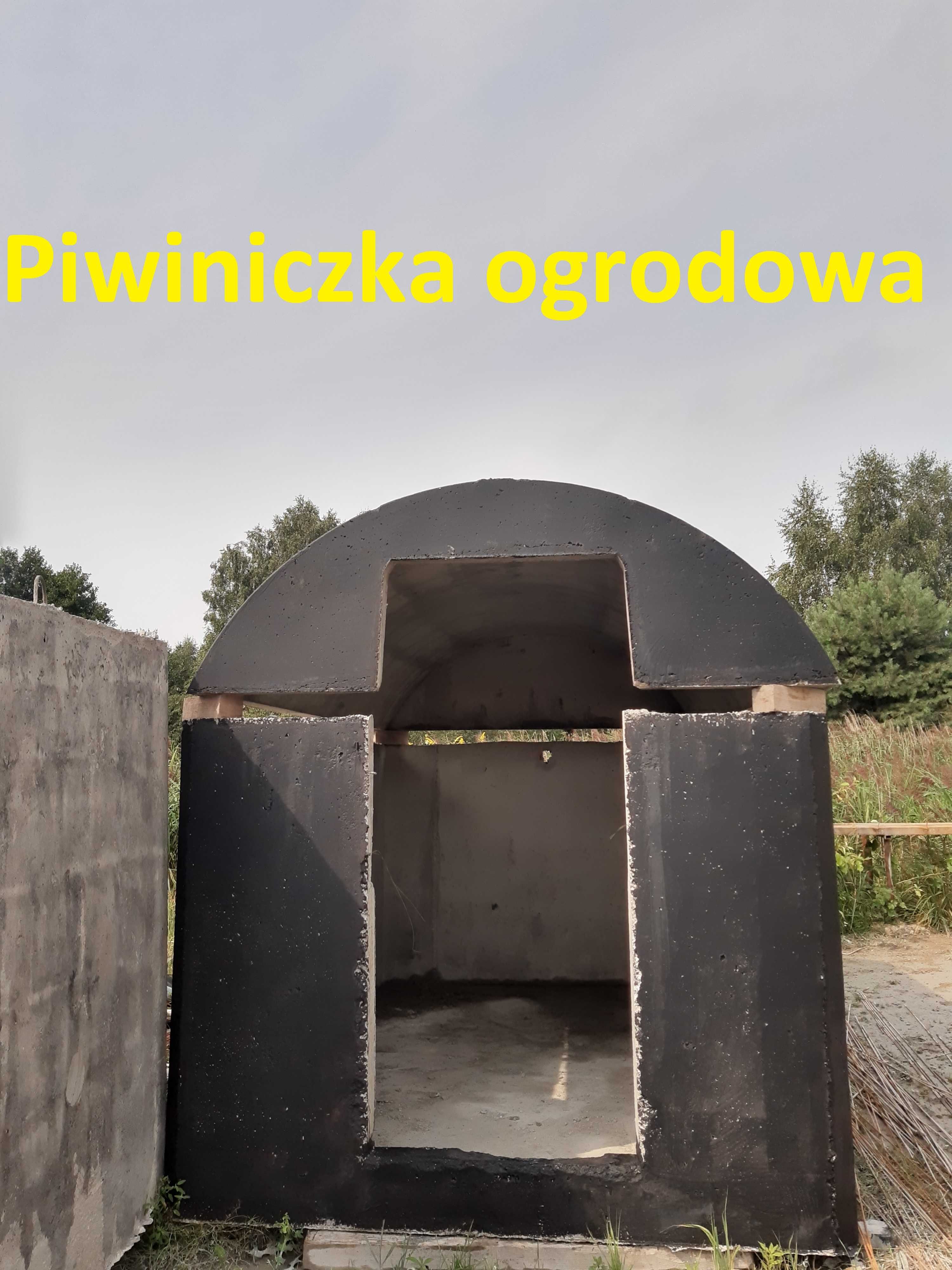 Piwnica ogrodowa szambo betonowe zbiornik na deszczówkę z Atestem