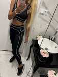 Alo Yoga komplet zestaw top legginsy czarne roz.M miu