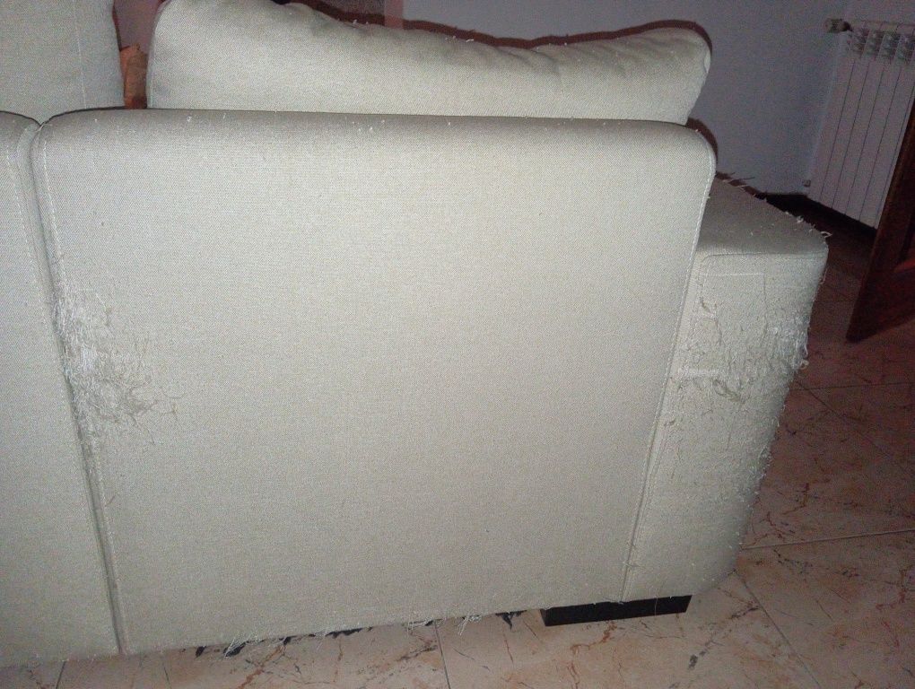 Sofá com chaise longue 240cm para desocupar