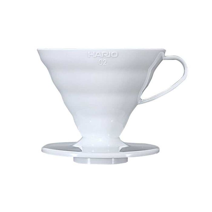 Hario plastikowy Drip V60-02 Biały - dripper VD-02W