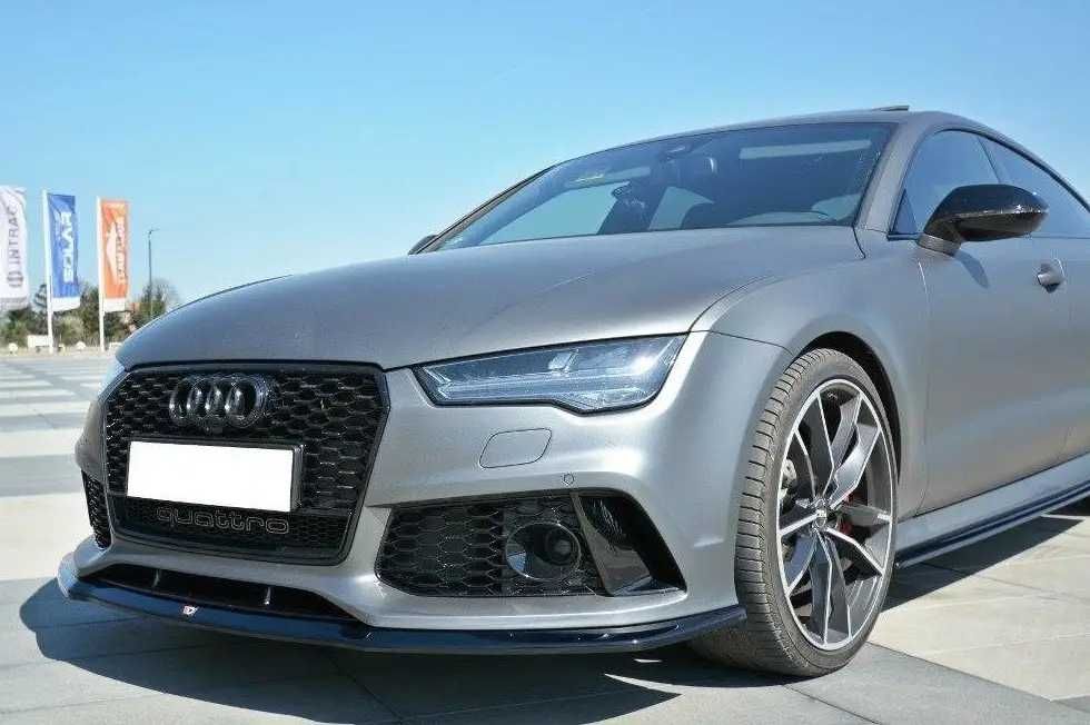 Сплиттер Audi A7 4G тюнинг губа юбка обвес RS7 элерон