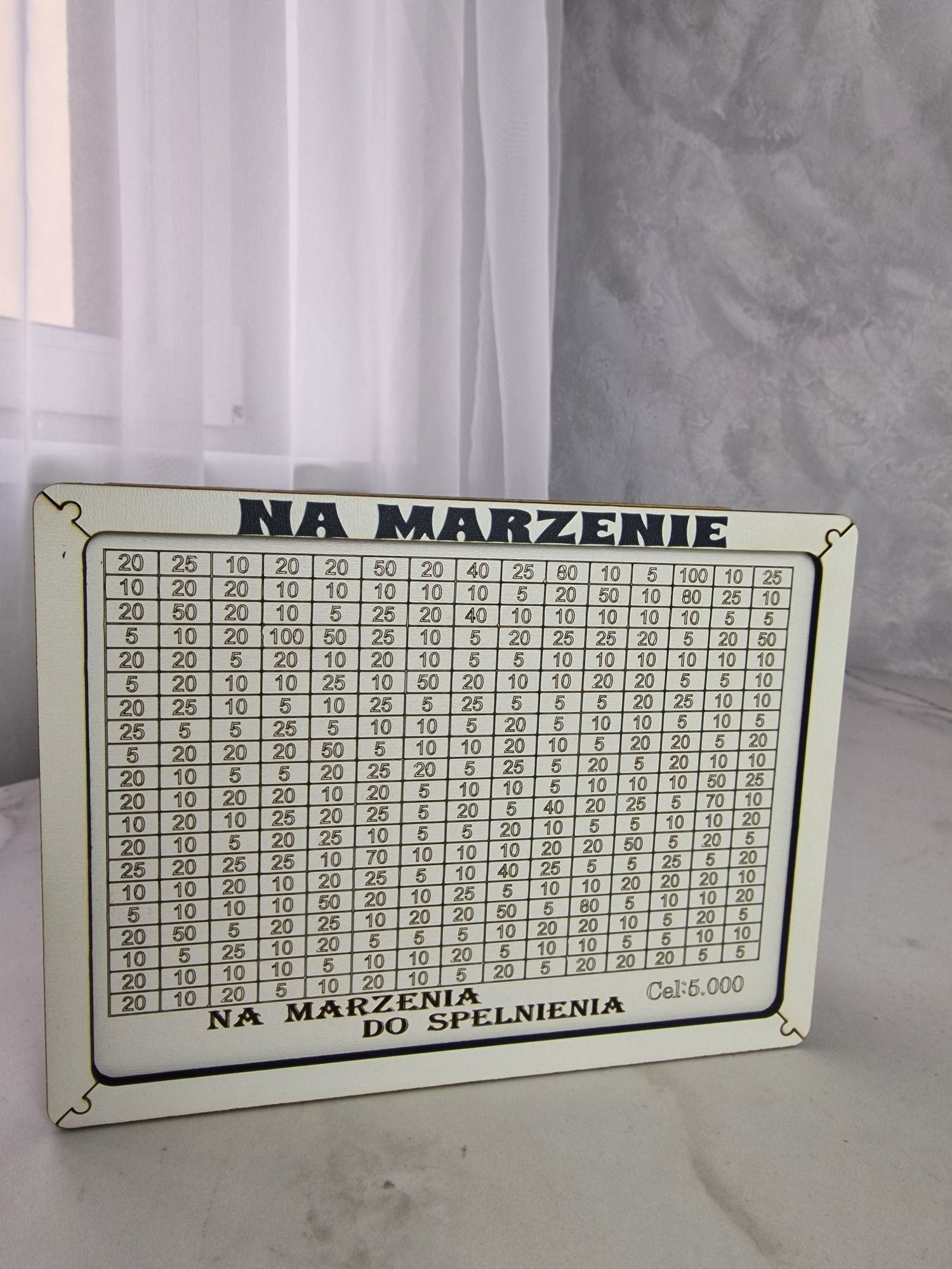 Skarbonka wykreślana docelowa