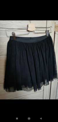 Czarna tiulowa mini spódnica