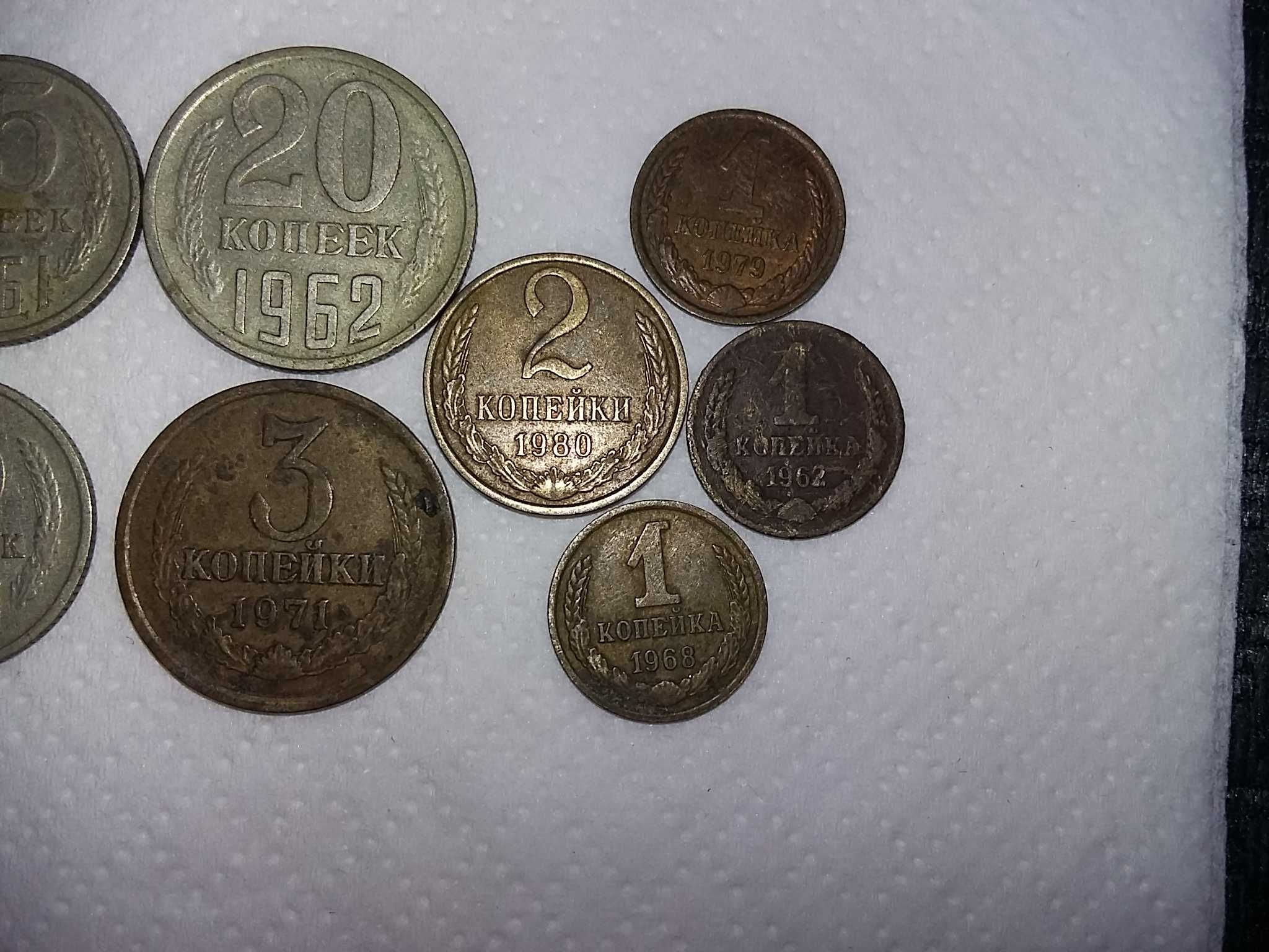 Unikatowa moneta 3 kopiejki z 1908 roku oraz kopiejki lata 60-70.