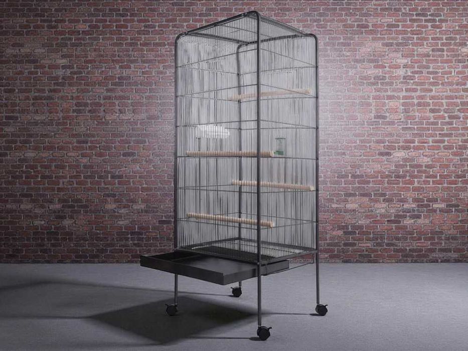 Klatka dla papug i ptaków – elegancka, pojemna, bezpieczna konstrukcja