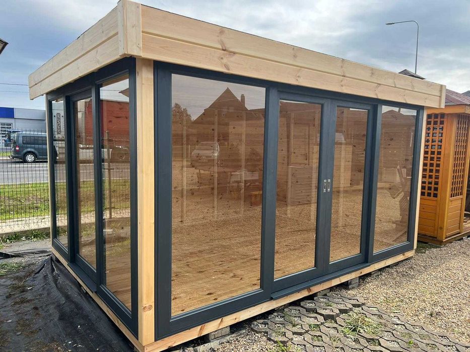 Ogród zimowy,altana przeszklona,drewniana,zimowa,ogrodowa4x3m,4x4m